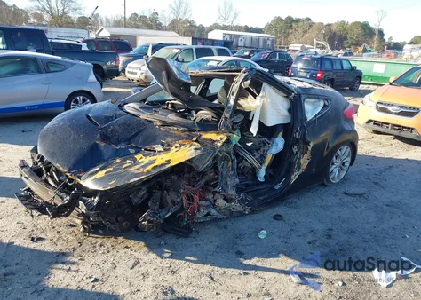 2013 Hyundai Veloster Base W/Gray из США, поврежденный, VIN KMHTC6AD0DU107536